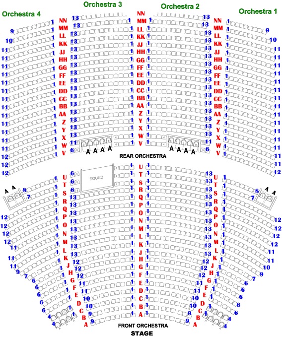Akron Civic Theatre seating chart